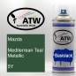 Preview: Mazda, Mediterrean Teal Metallic, 5Y: 400ml Sprühdose, von ATW Autoteile West.